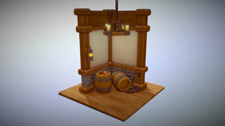 Low_Poly_Medieval_Props_03 3D Model