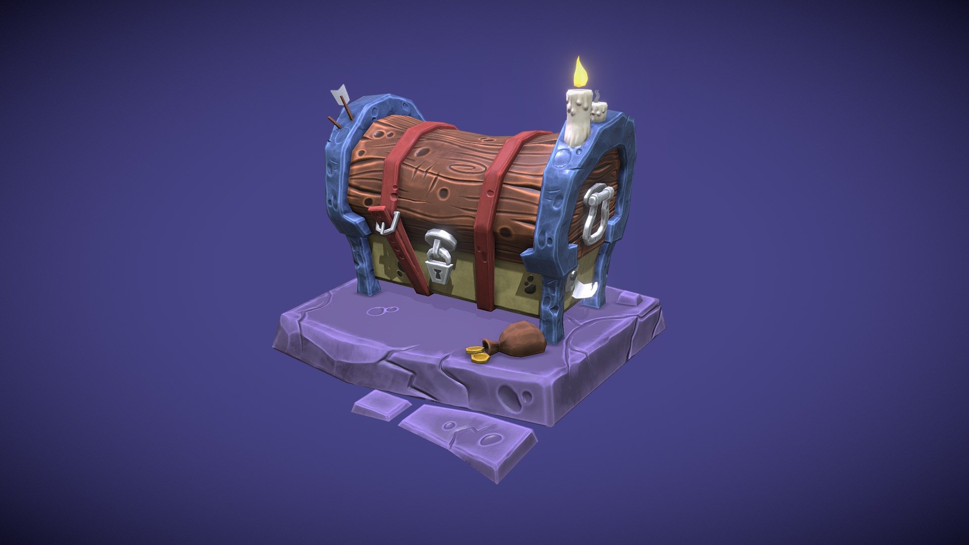 Magic Chest - 3D model by Salazar 3D (@salazar-3d) [5a9550a] - Sketchfab