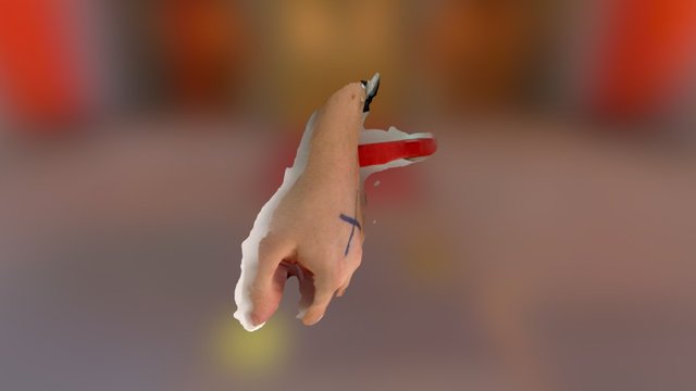 Paul hand left1 3D Model