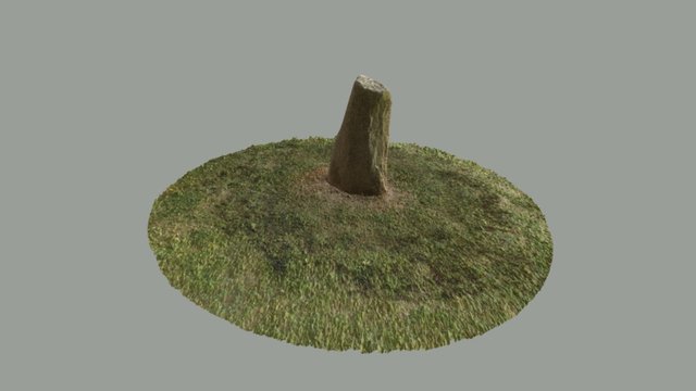 Ogham Stone Mesh 3D Model