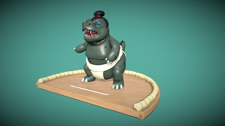 Sumo Kaiju 3D Model