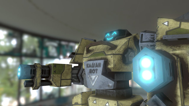 Kawaii Bot 3D Model
