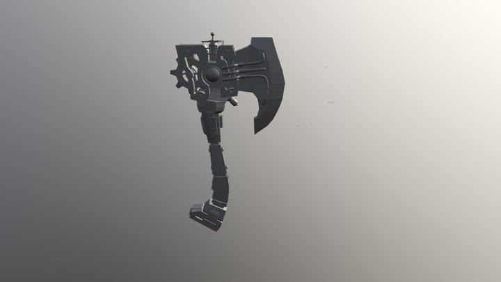 Steampunk axe 3D Model