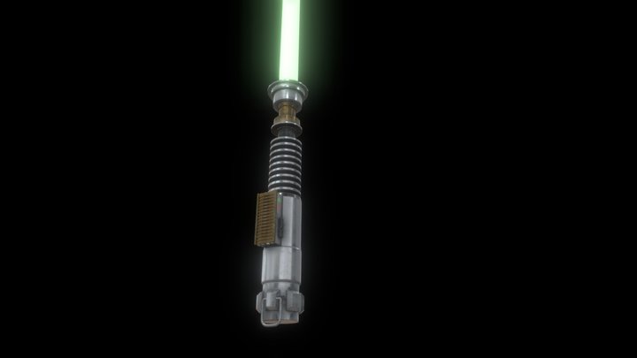 Luke Skywalker's Lightsaber ROTJ Star Wars 3D Model