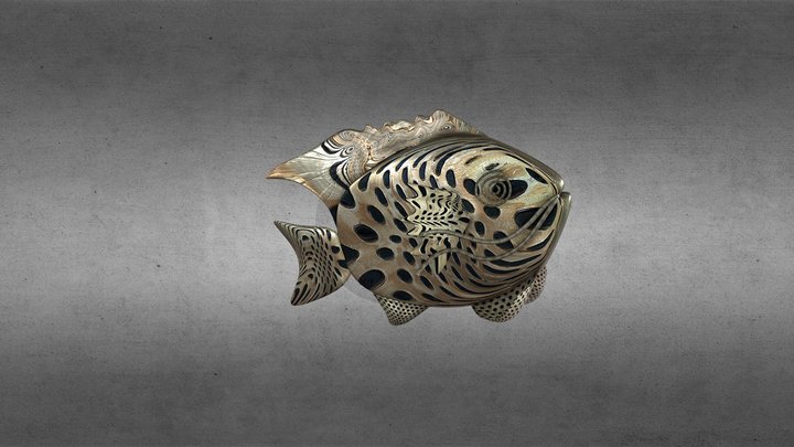 Table decoration fish 3D Model