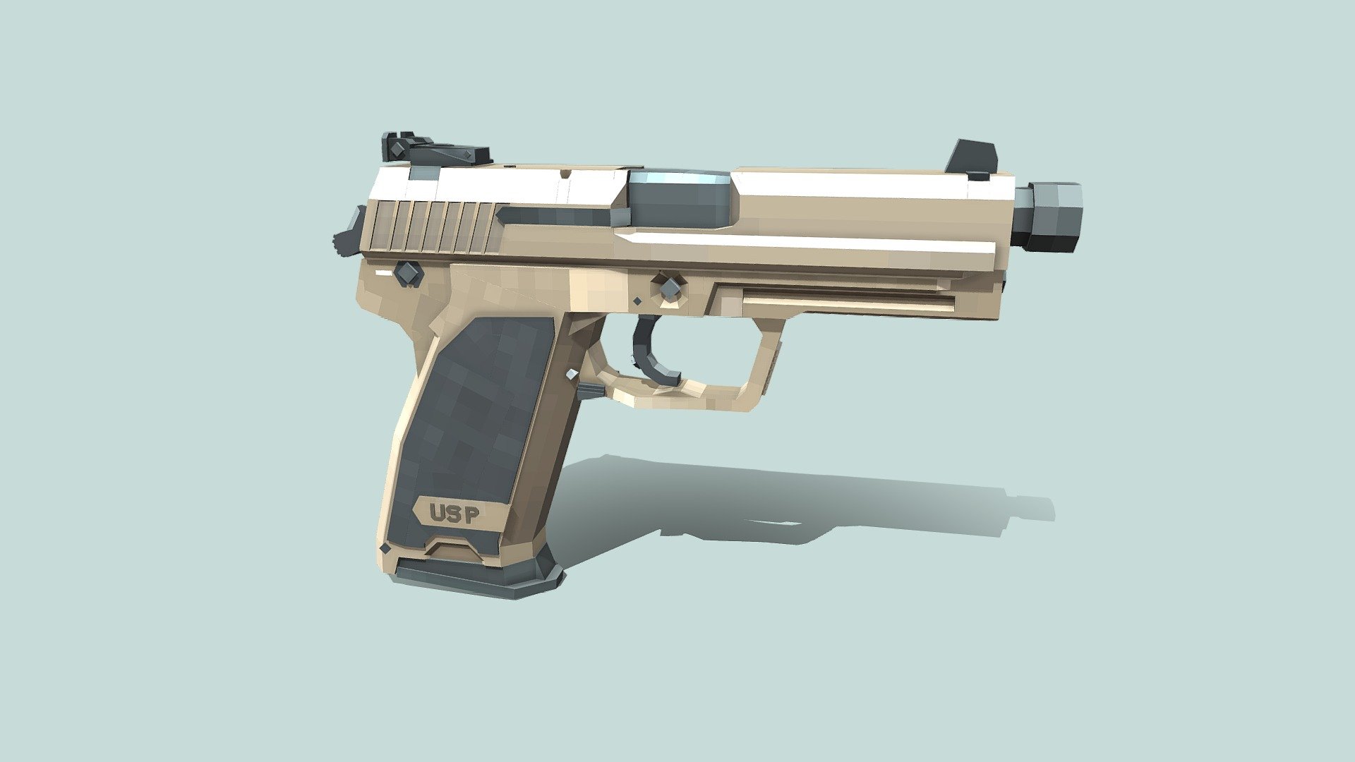 HK USP 45 - 3D model by 草泥马小逼崽子 (@fuccg) [5a97b36] - Sketchfab