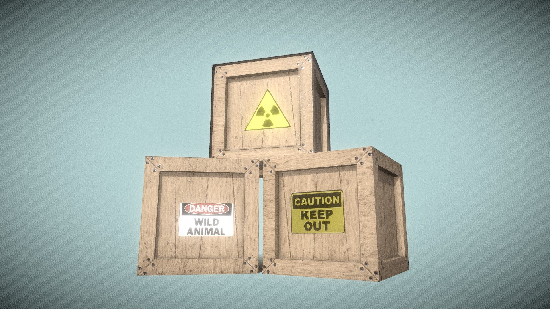 Photobash crate Barrel — Sketchfab embed 3D viewer