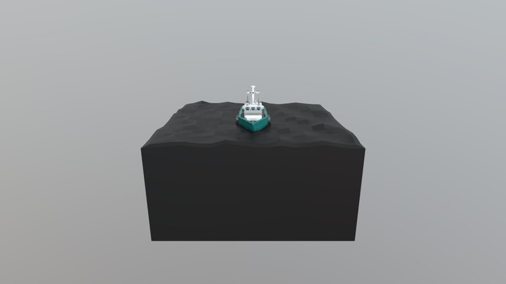 Tug boat 3D Model