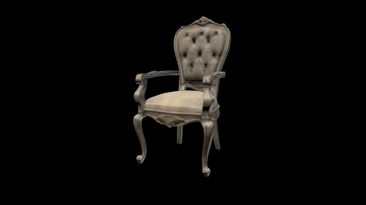 Victorian dining chair 3D Model