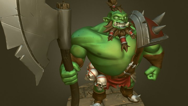 CARTOON ORC 3D Model