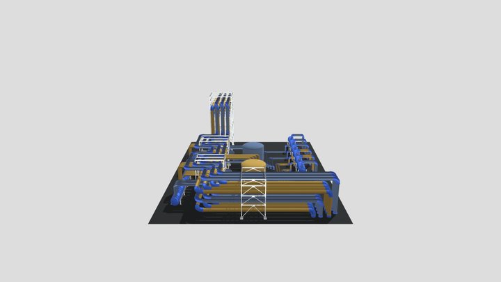 Industrial Pipes_4_fbx 3D Model