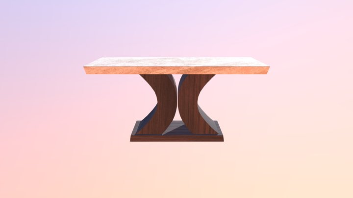 Dining table Fabrice Grande 3D Model