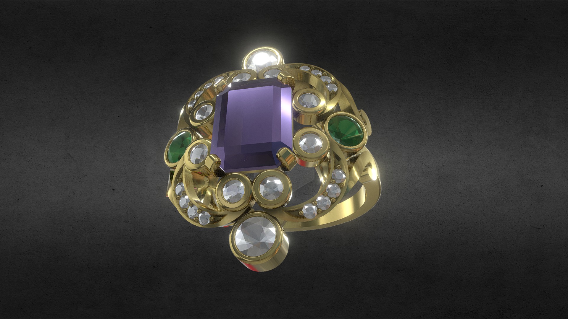 SCROLL STYLE RING - 3D model by Williams Jewellers - New Zealand ...