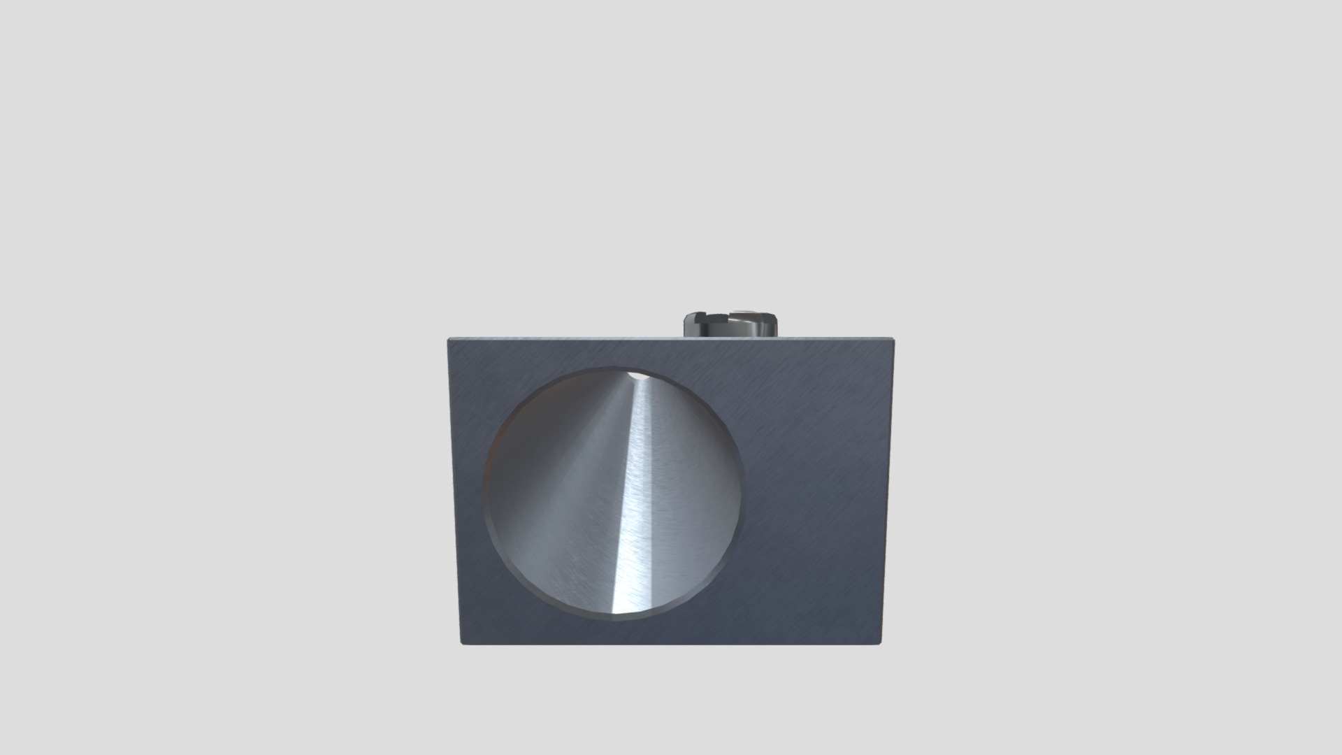 3D model Pencil Sharpener - This is a 3D model of the Pencil Sharpener. The 3D model is about a black speaker with a white background.