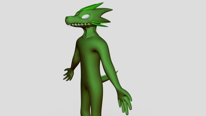 Green Dragon 3D Model