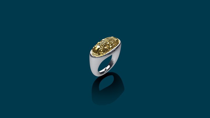 Ring with spirit animal 3D Model