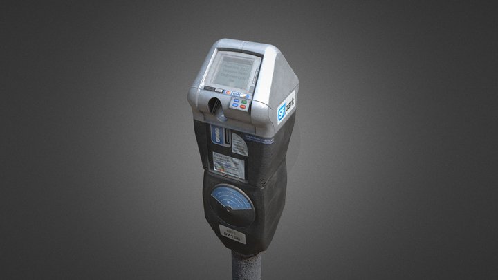 SFMTA Parking Meter 3D Model