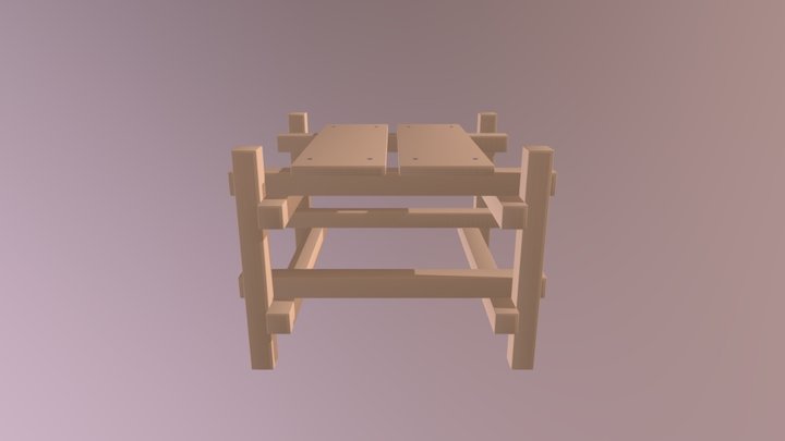 fbx_Garden_Stool_Build_v01 3D Model
