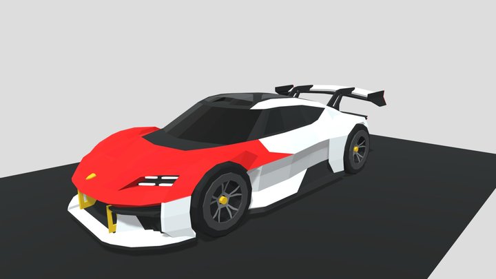 Porsche Mission R (Low Poly) 3D Model