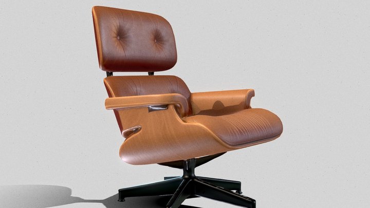 Charmes Eames Lounge Chair 3D Model