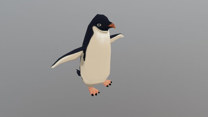Gwen The Penguin 3D Model
