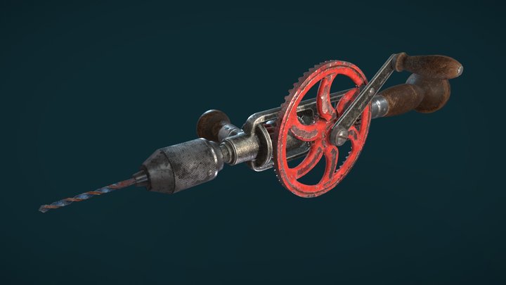 Hand Drill 3D Model