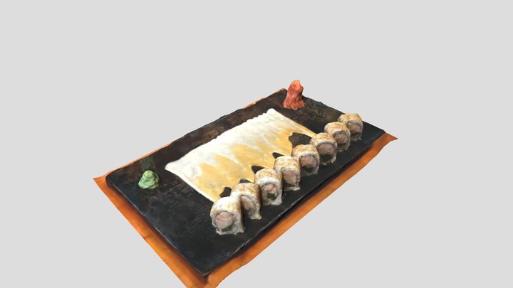 California roll - sushi (lowpoly,cleaned) 3D Model