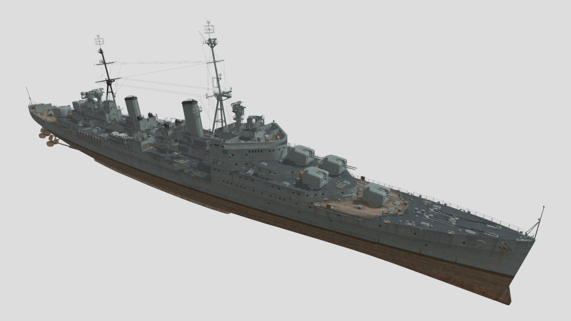 British Navy CLAA Tier 9 SOMNUS - Download Free 3D model by 全斗焕 (@lxyun ...