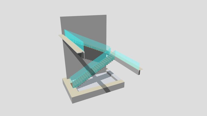Holen Res Box Stair Glass REV 1 8 3D Model