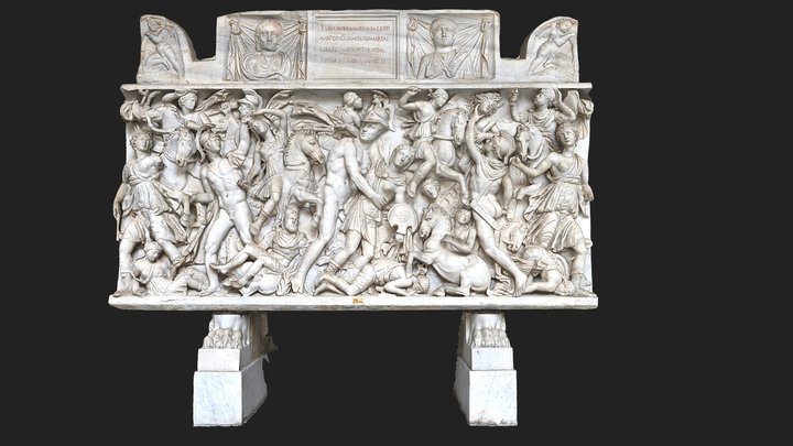 Sarcophagus with Amazons and Achilles... 3D Model