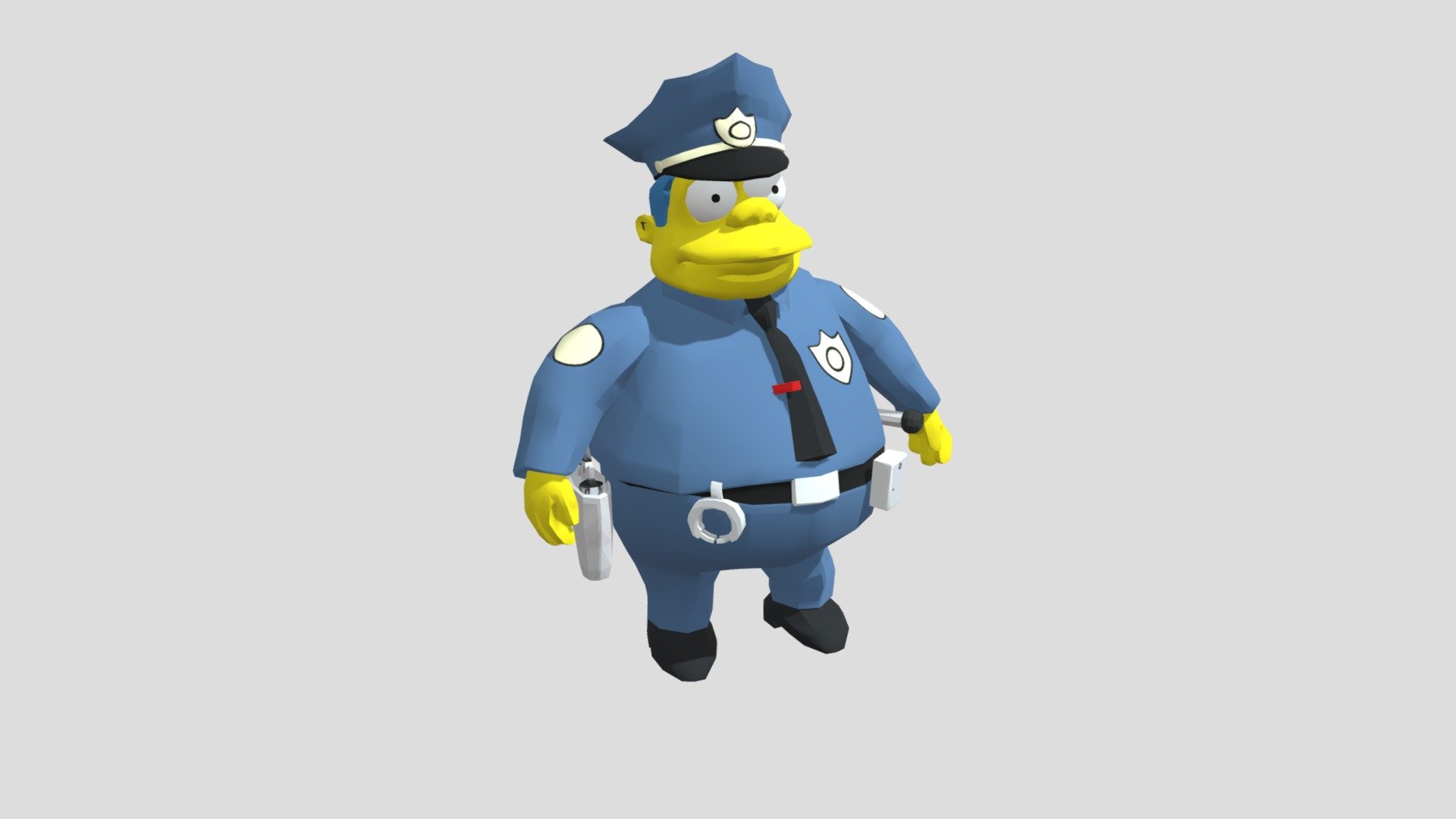 Police Wiggum Animated Simpsons Download Free 3d Model By Vicente Betoret Ferrero Deathcow