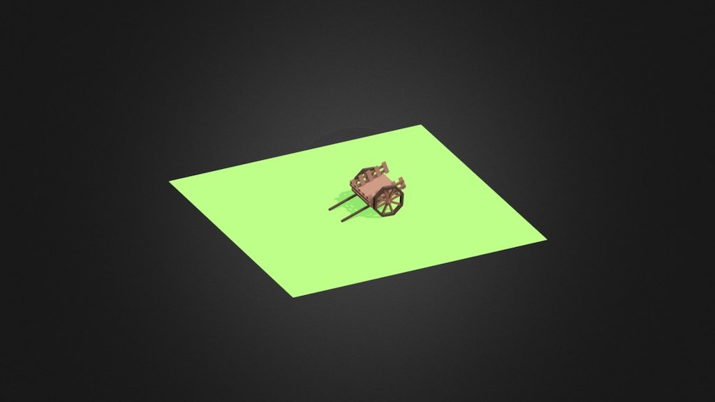 Carroça Low Poly