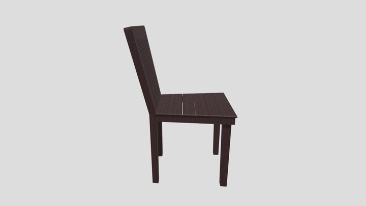 Wood Chair 3D Model