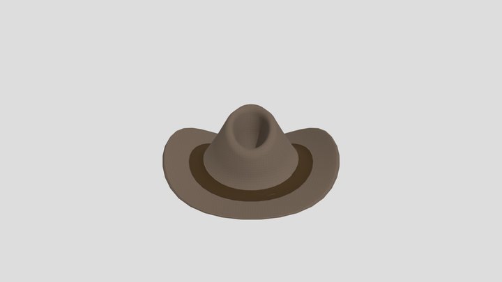 Sheriff hat cartoon 3D Model