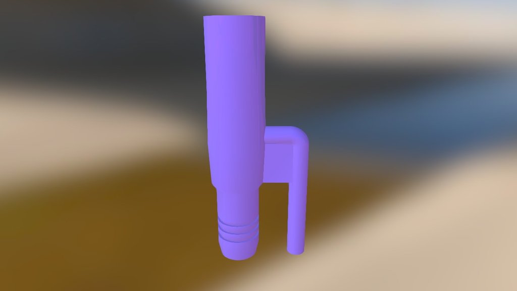 Venturi Nozzle12mm Hose barbed fitting — Sketchfab embed 3D viewer