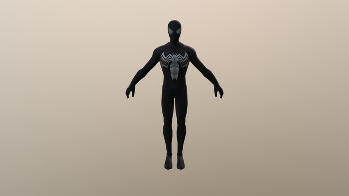 Symbiote Spider-man 3D Model