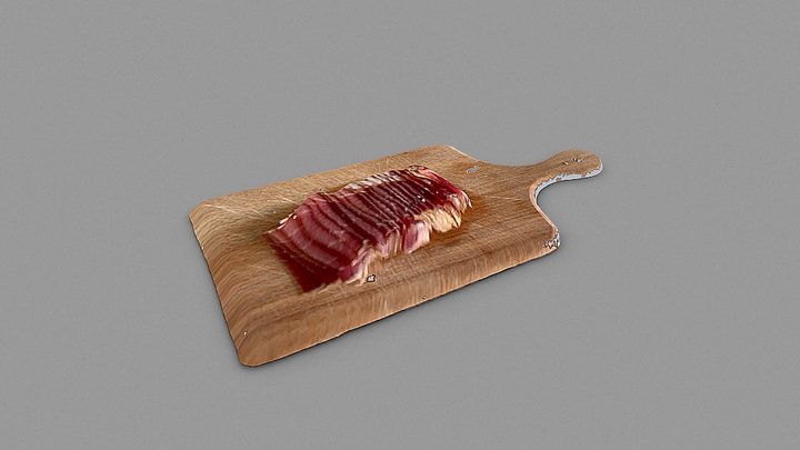 Dry ham Plancha scanned with Scandy for iPhoneX – Modèle 3D gratuit STL