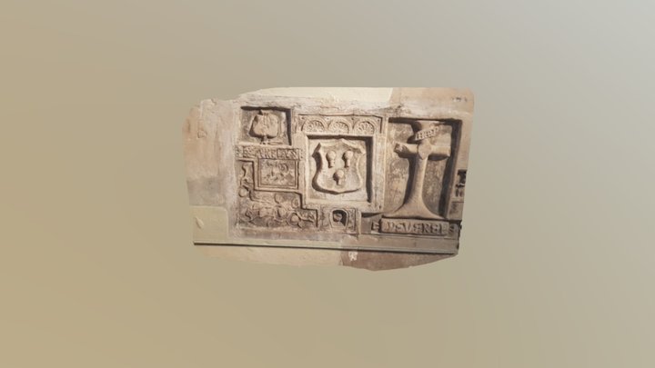 Thomas Peverel - Tower of London carving (1570) 3D Model