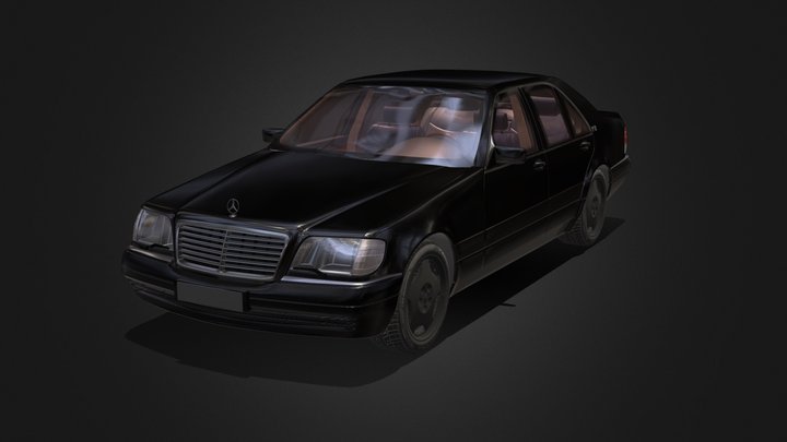 Mercedes W140 3D Model