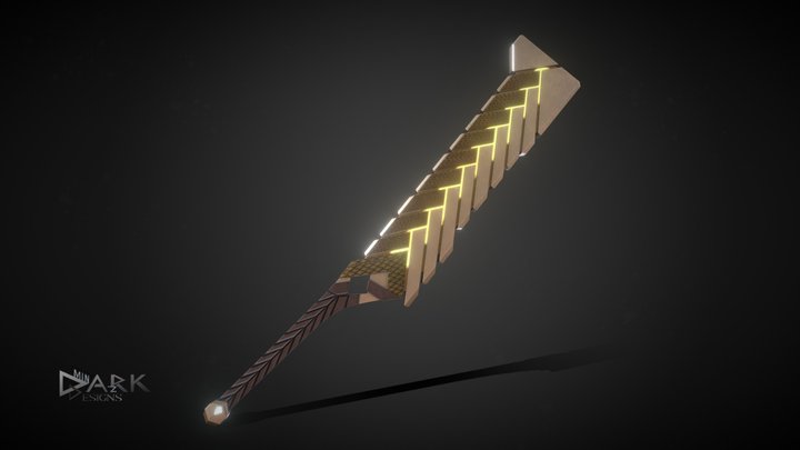 Mechanical Sword 3D Model
