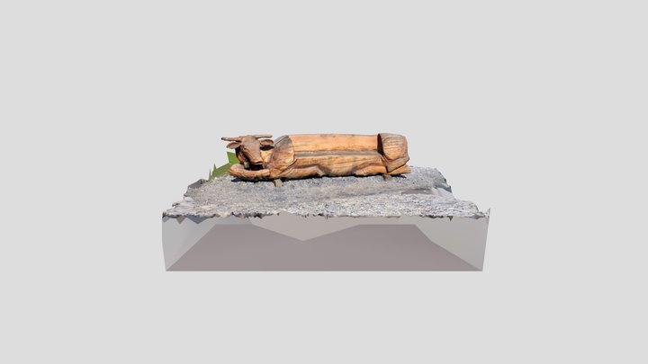 Cow Bench 3D Model