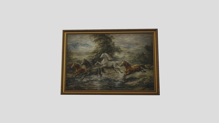 Horse painting – Modello 3D gratuito STL