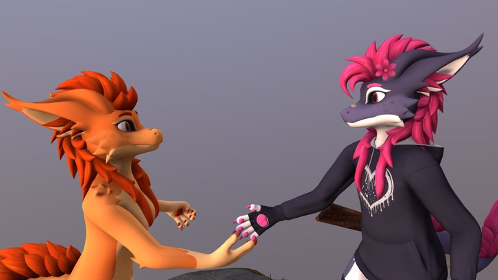 Zephyra the Dragon 3D Model