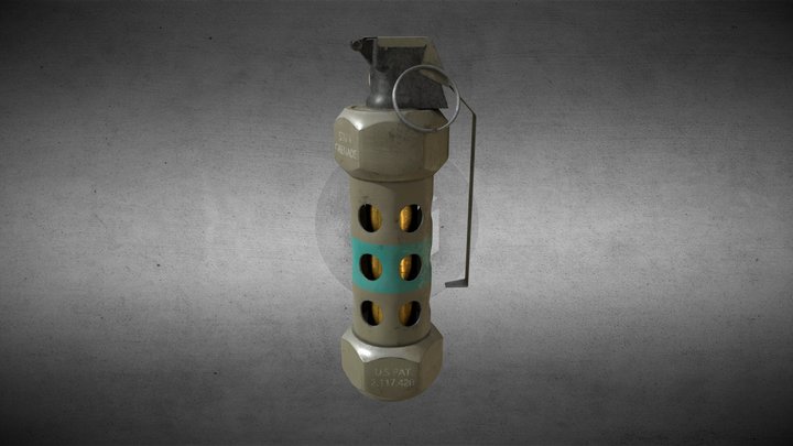 M-84 "Flashbang" Stun Grenade 3D Model