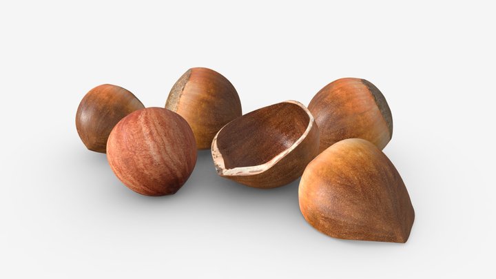 Hazelnuts 03 3D Model