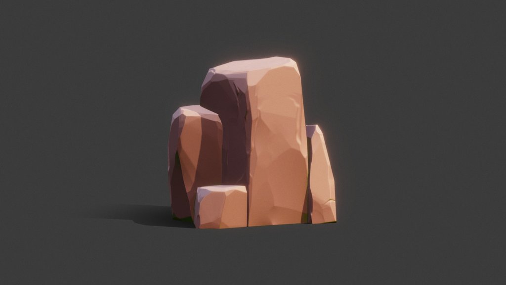 Stylized stones props
