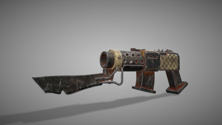 old gun 3D Model