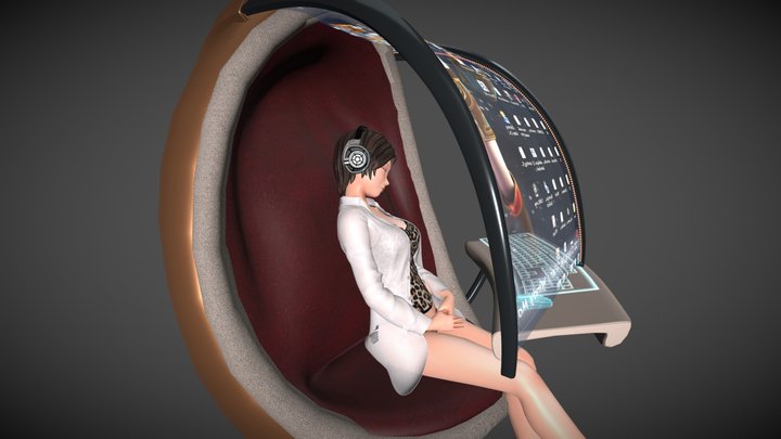 Compurter_Girl 3D Model