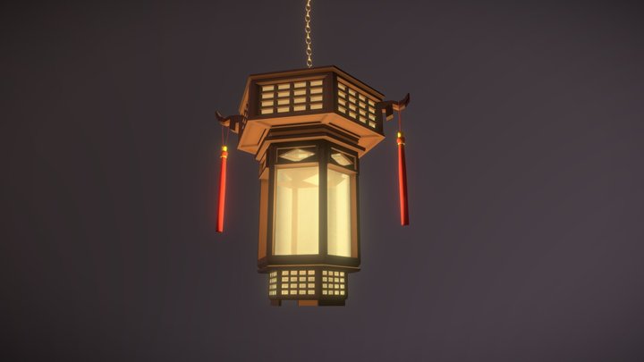 Oriental Lantern 3D Model