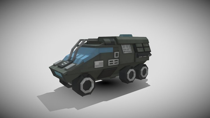 Military Car 3D Model